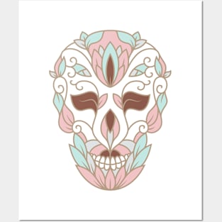 SKULL IN PASTELS Posters and Art